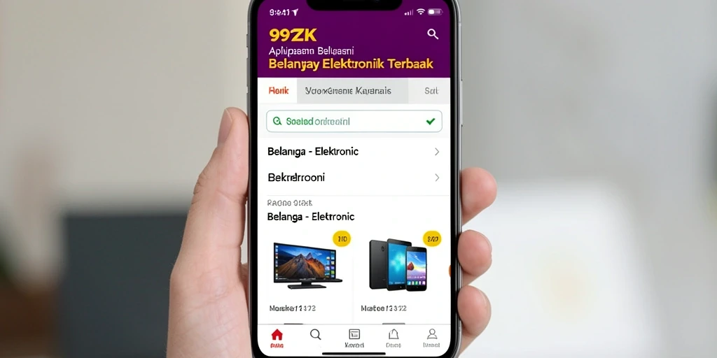 Tampilan antarmuka aplikasi 99ZK yang menarik dan user-friendly.